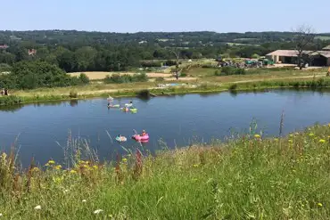 Large pond for wild swimming