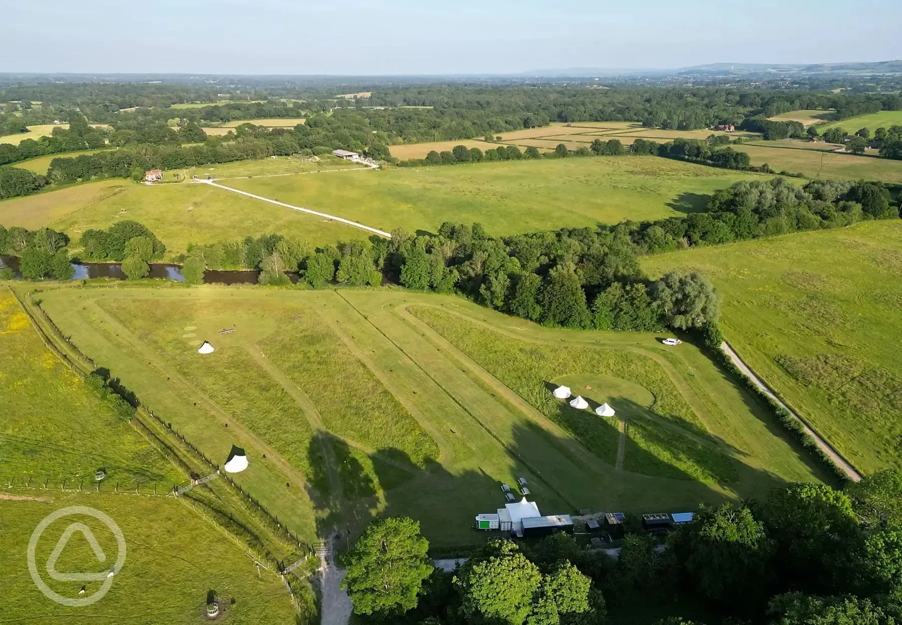 Campsite aerial