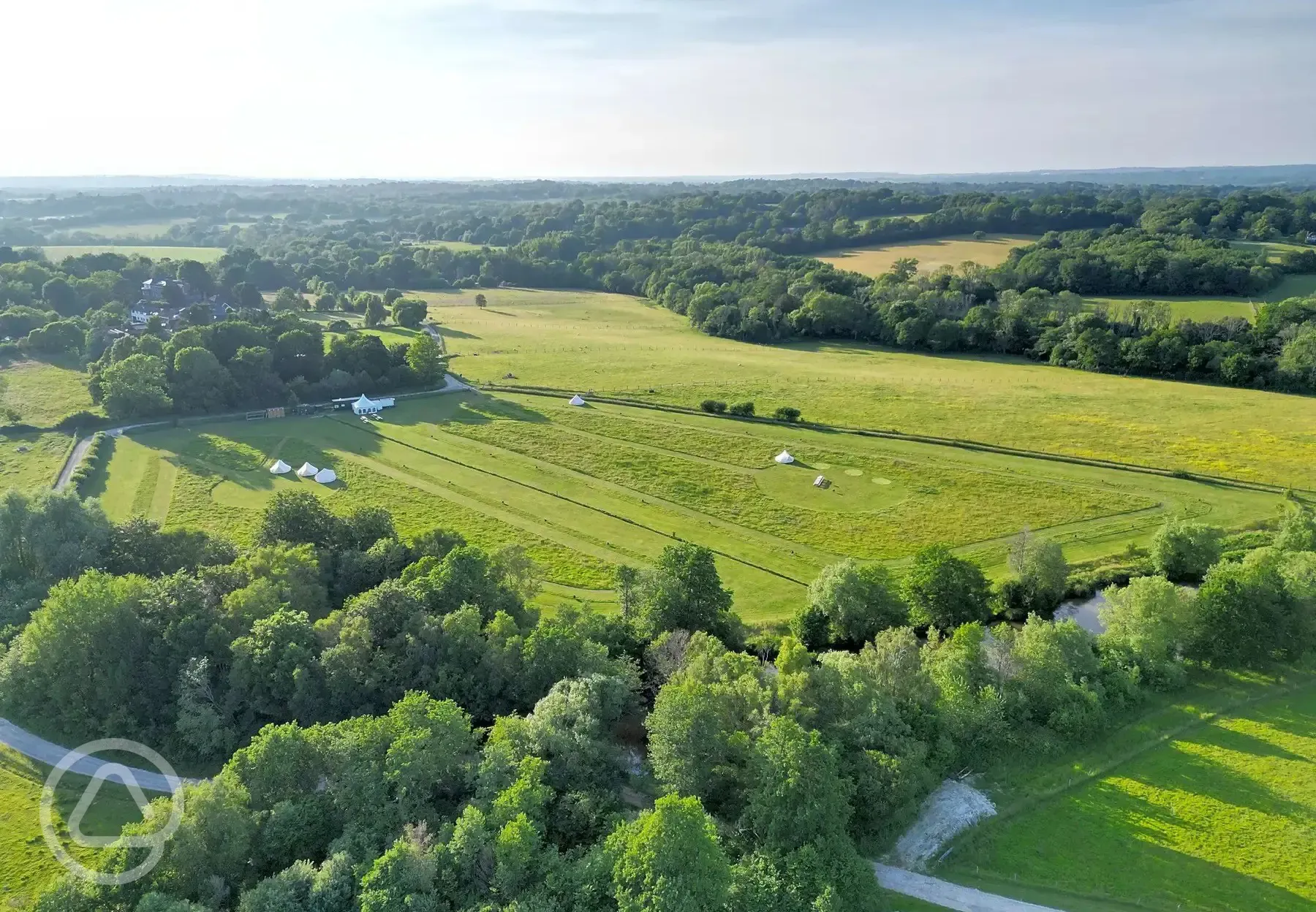 Campsite aerial