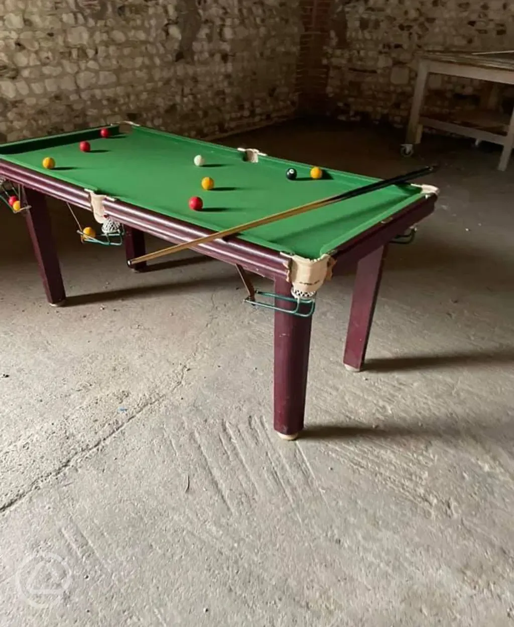 Pool in the games room 