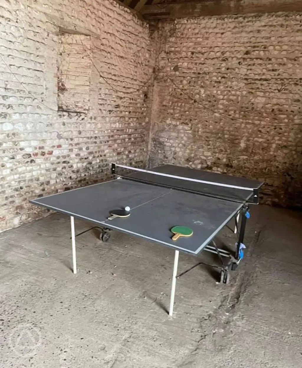 Table tennis in the games room 