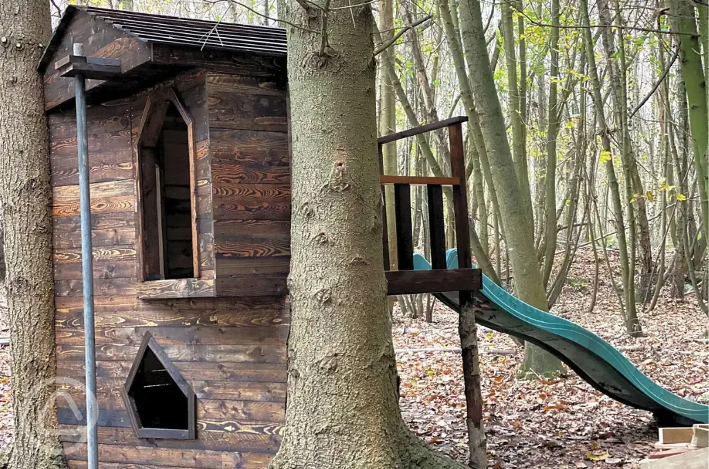 Wood play area