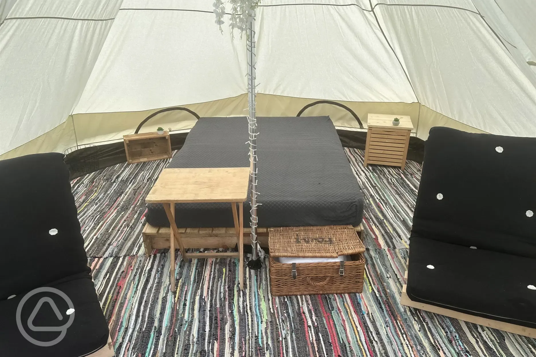 Bell tent interior