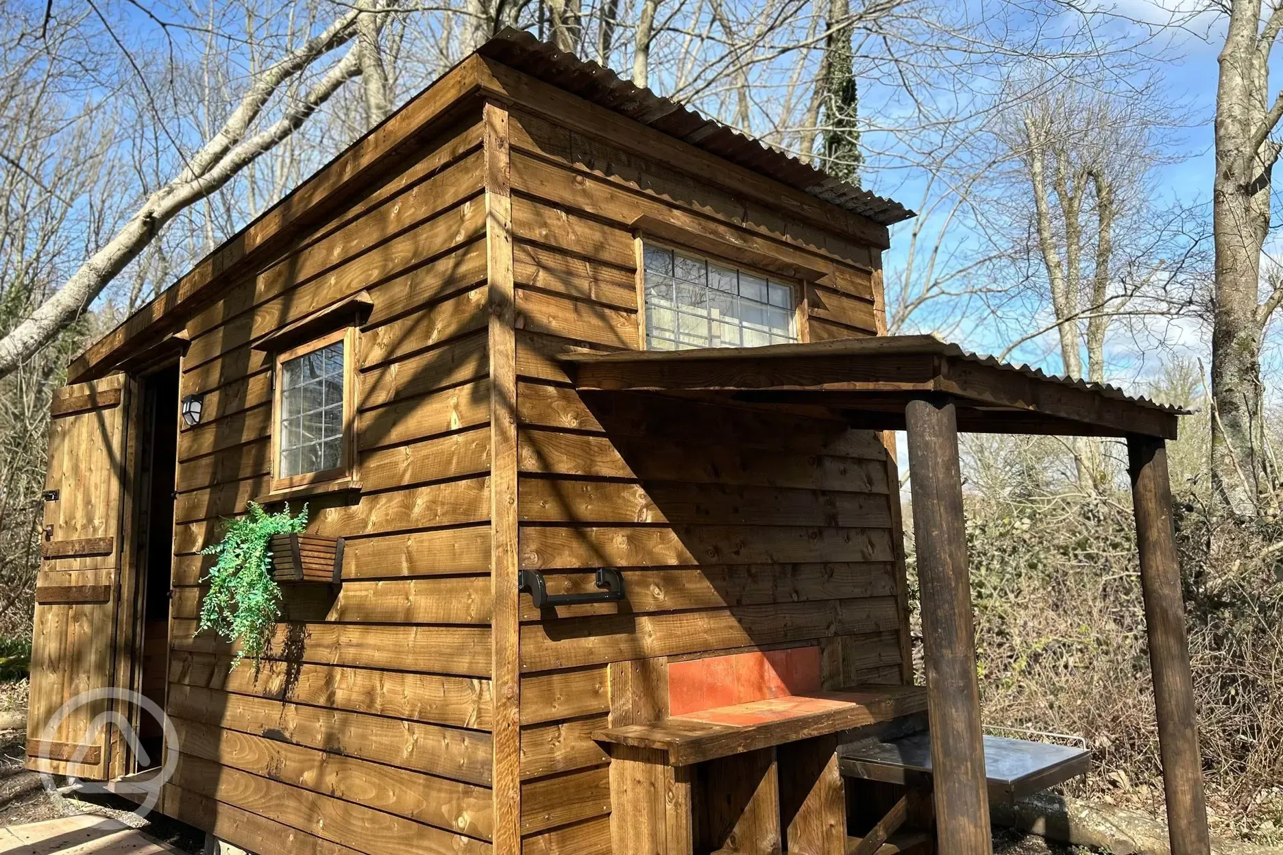 The Badgers Burrow glamping cabin