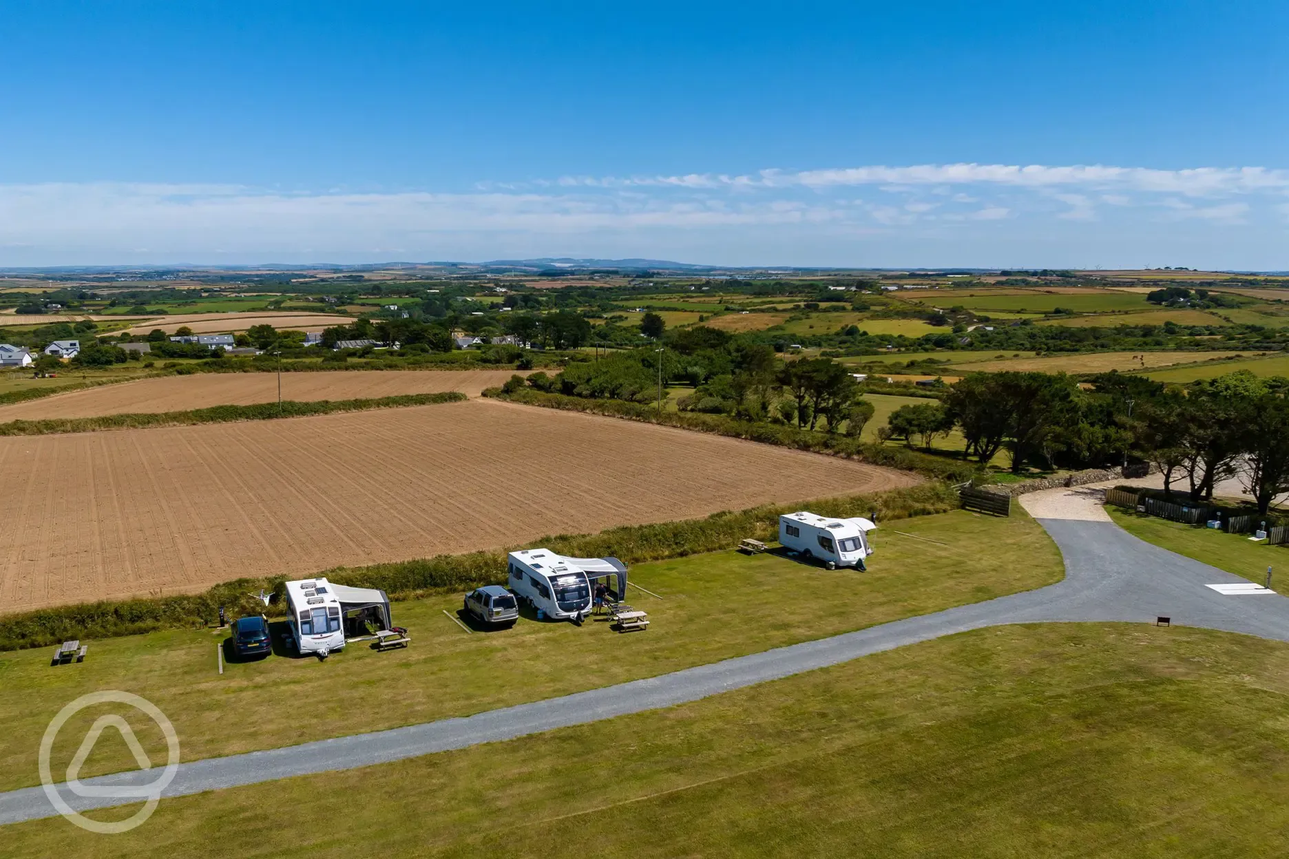 Aerial of the campsite