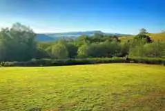 Non electric grass pitches at Wenallt Wild Camp