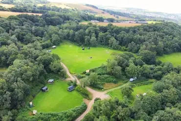 Aerial of Wenallt Wild Camp