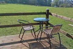 View from pod and outdoor seating 