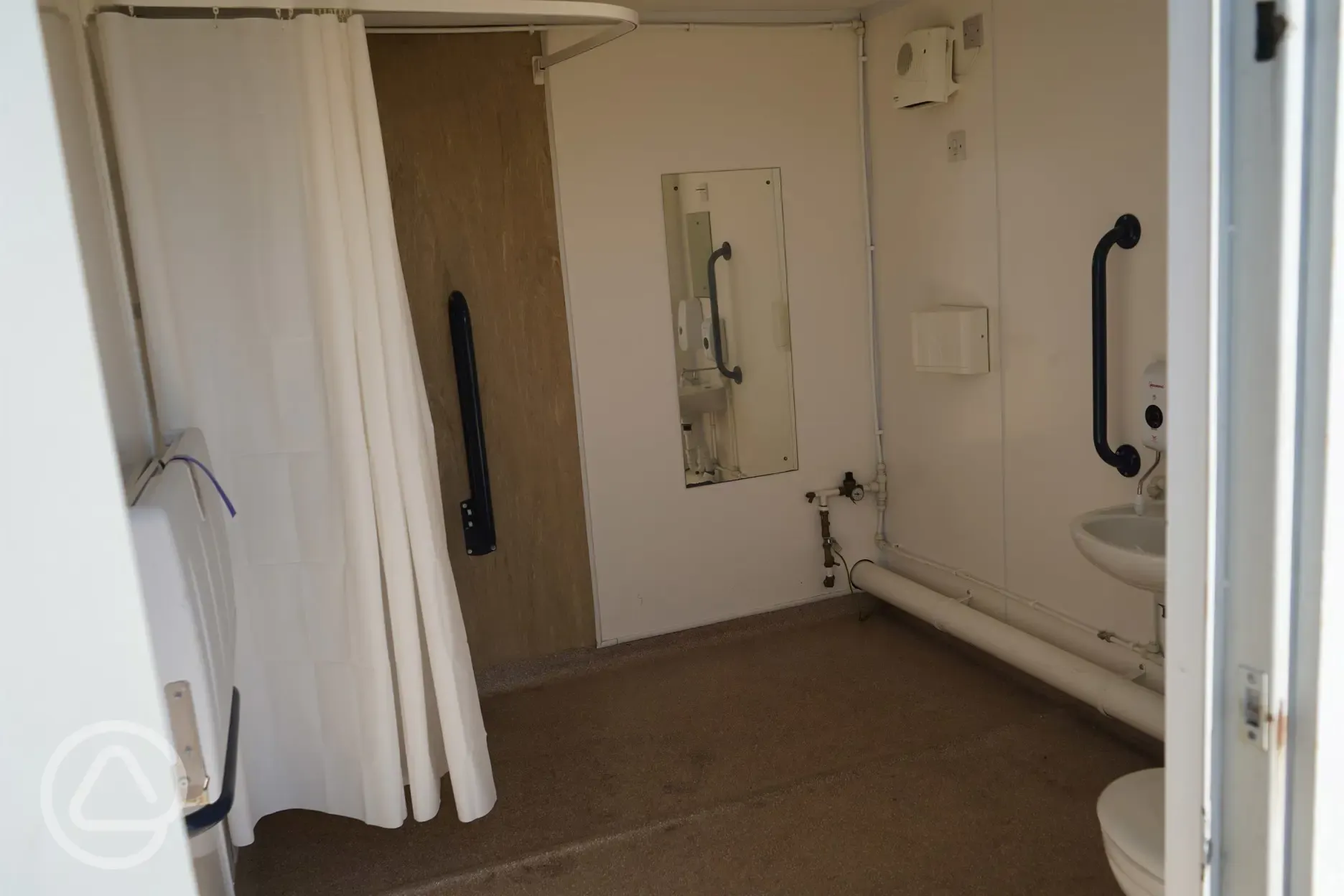 Accessible wet room and baby change facilities