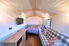 Shepherd's hut interior