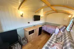 Shepherd's hut interior