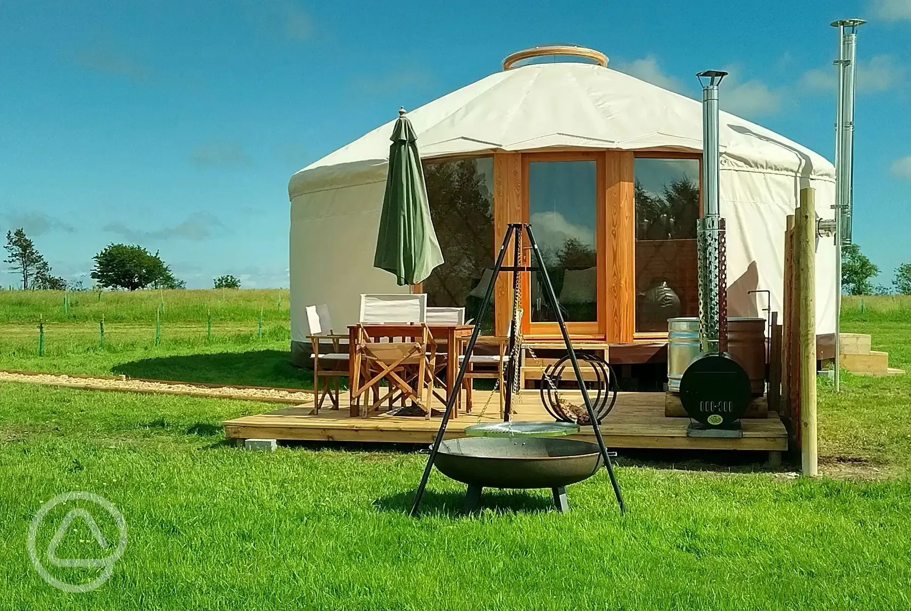 Luxury European yurt
