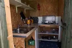 Private equipped kitchen with a kettle, utensils and more Private equipped kitchen with a kettle, utensils and more