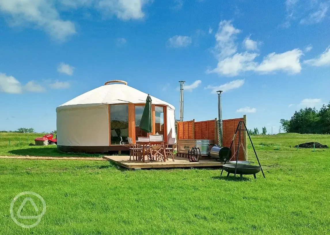 Luxury European yurt