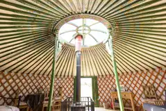 Sycamore Traditional Mongolian yurt interior 