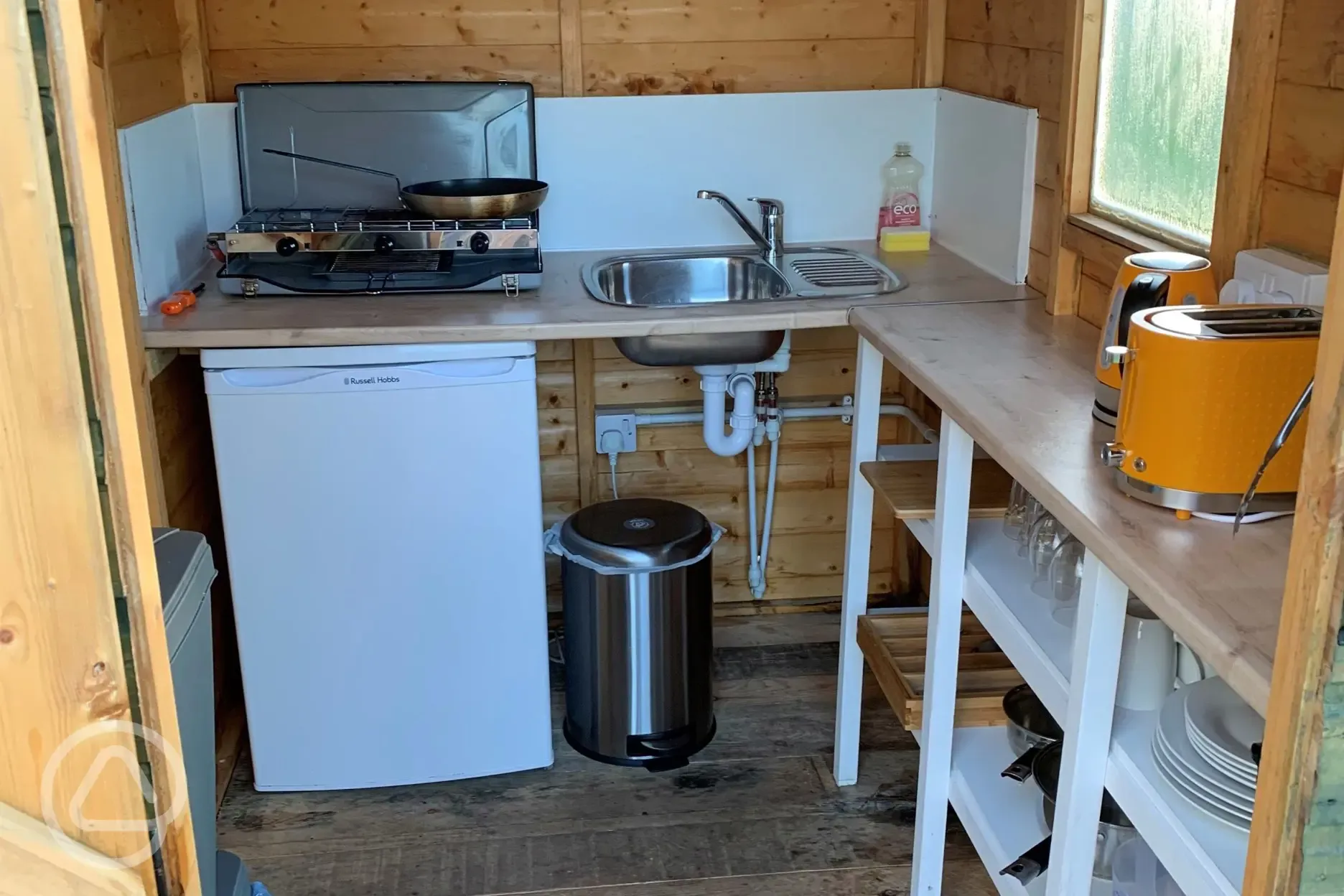 Traditional Mongolian yurt private kitchen