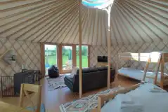 7m luxury European yurt interior with furnishings 7m luxury European yurt interior with furnishings