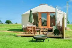 6m luxury European yurt with an outdoor wood-fired tub and furniture 6m luxury European yurt with an outdoor wood-fired tub and furniture