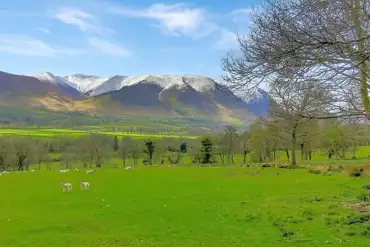 Views of the Lake District from Whinfell Hall Farm Campsite