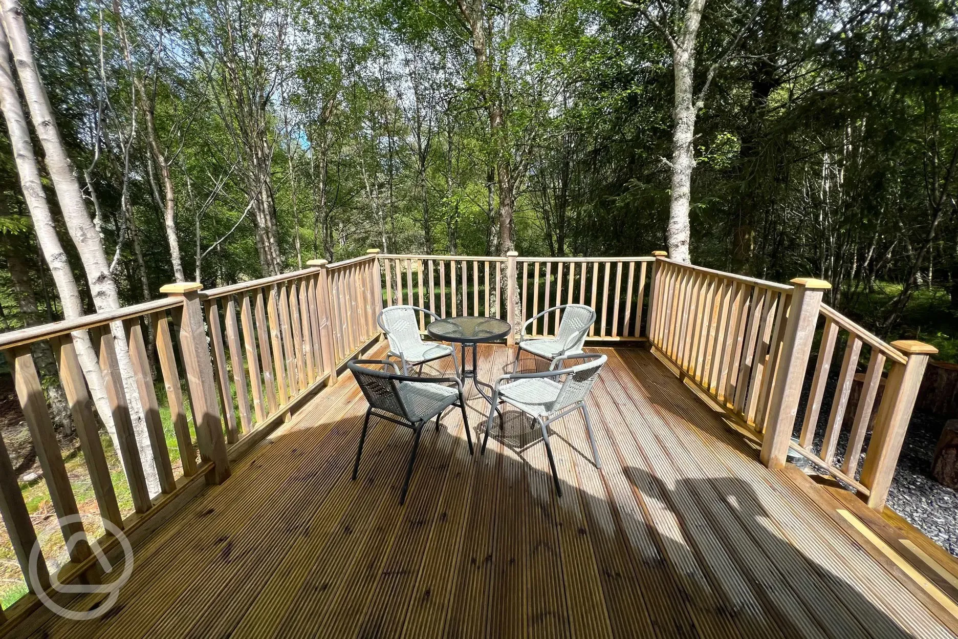 Private outdoor decking areas 