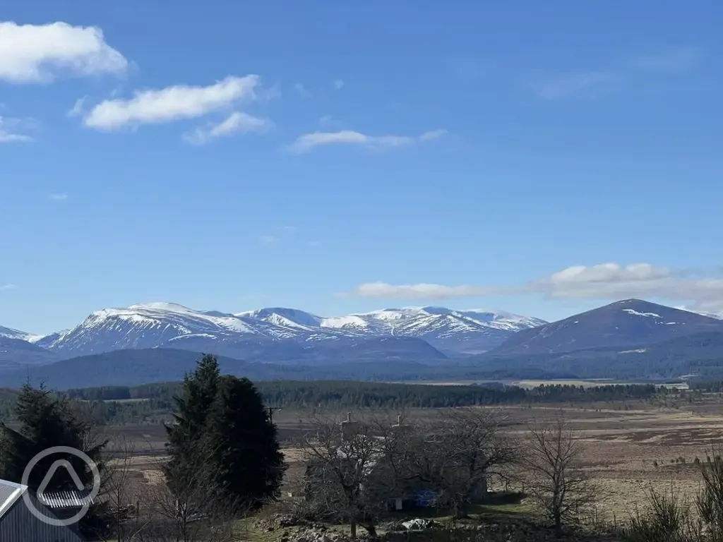 Nearby Cairngorm mountains