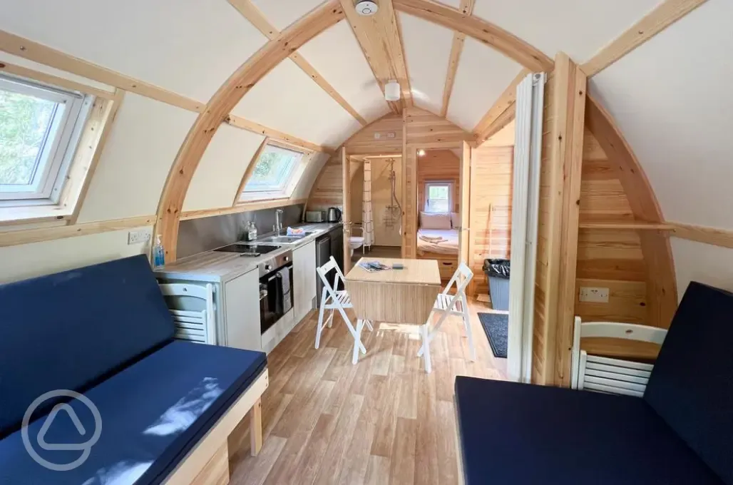 Wigwam lodge accessible interior and ensuite