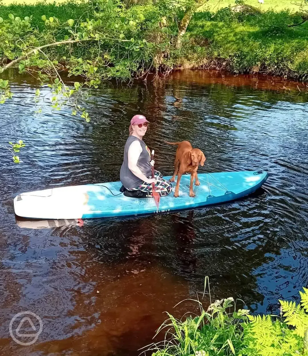 Paddle boarding on the River Rule