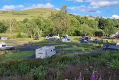 Electric hardstanding pitches at Bonnie Park