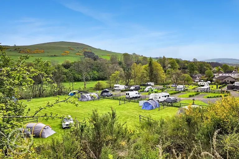 Overview of Bonnie Park with countryside views