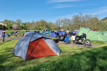 Grass and hardstanding pitches at Bonnie Park