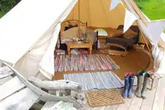 Bell tent interior