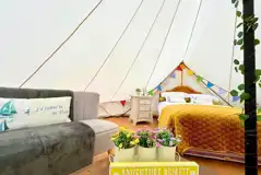 Bell tent interior