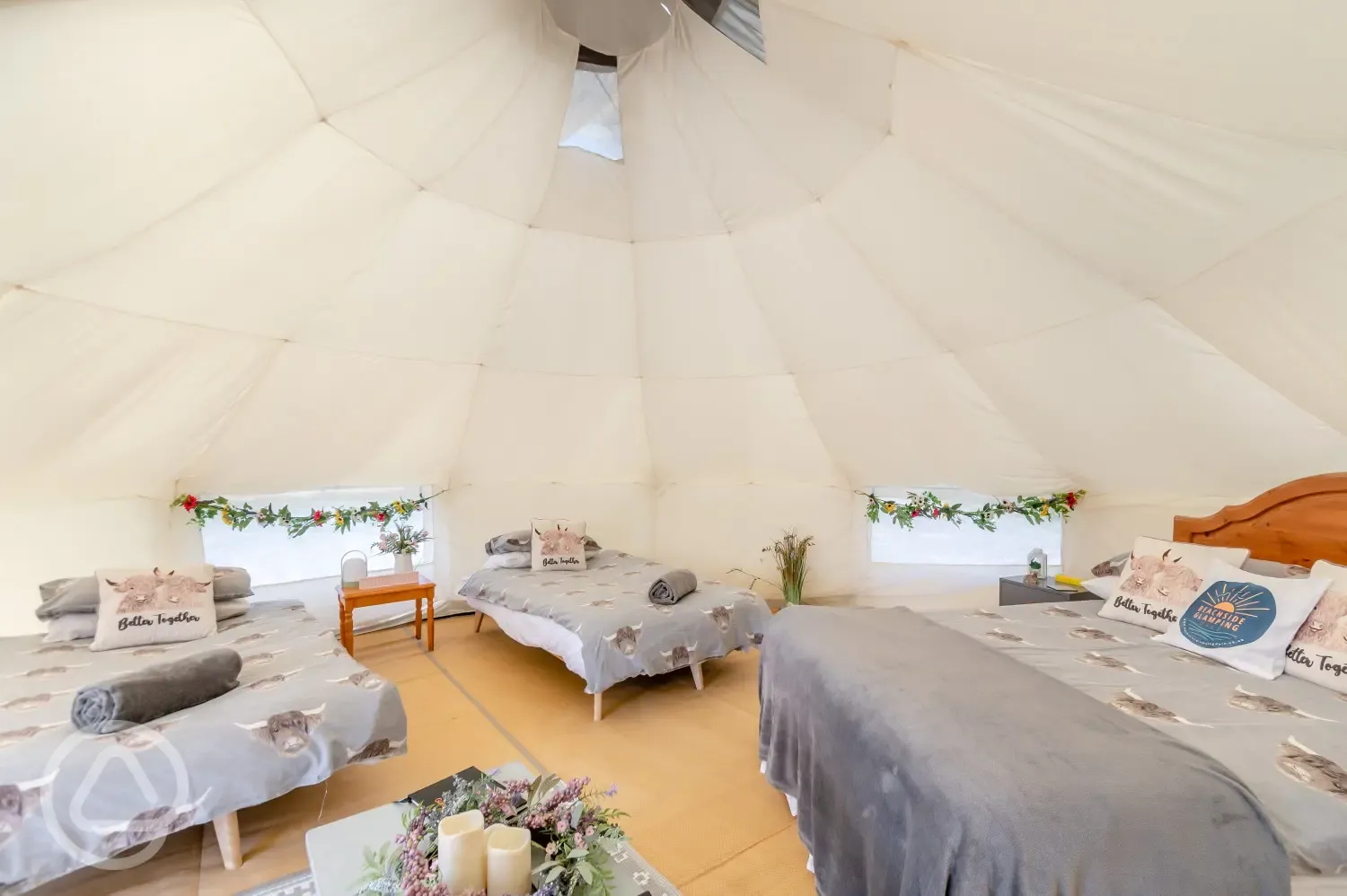 Bell tent interior