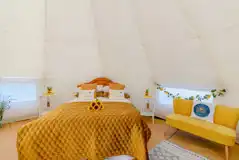 Lindsway bell tent interior