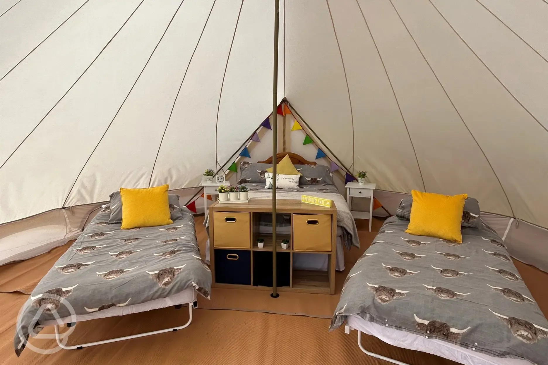 Bell tent interior