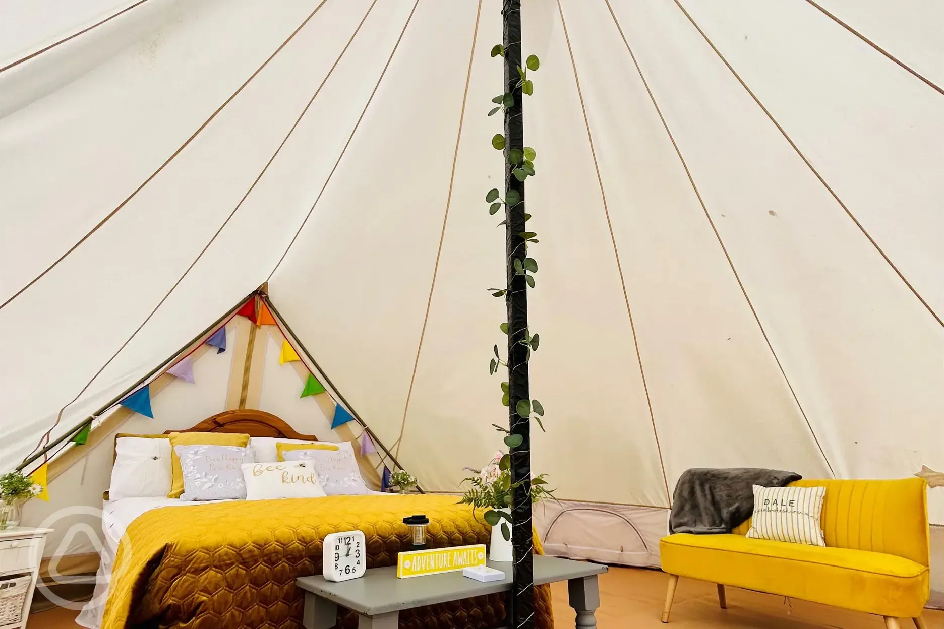 Bell tent interior