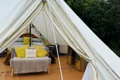 Bell tent interior