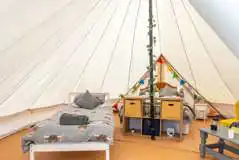 Bell tent interior