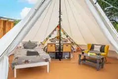 Bell tent interior