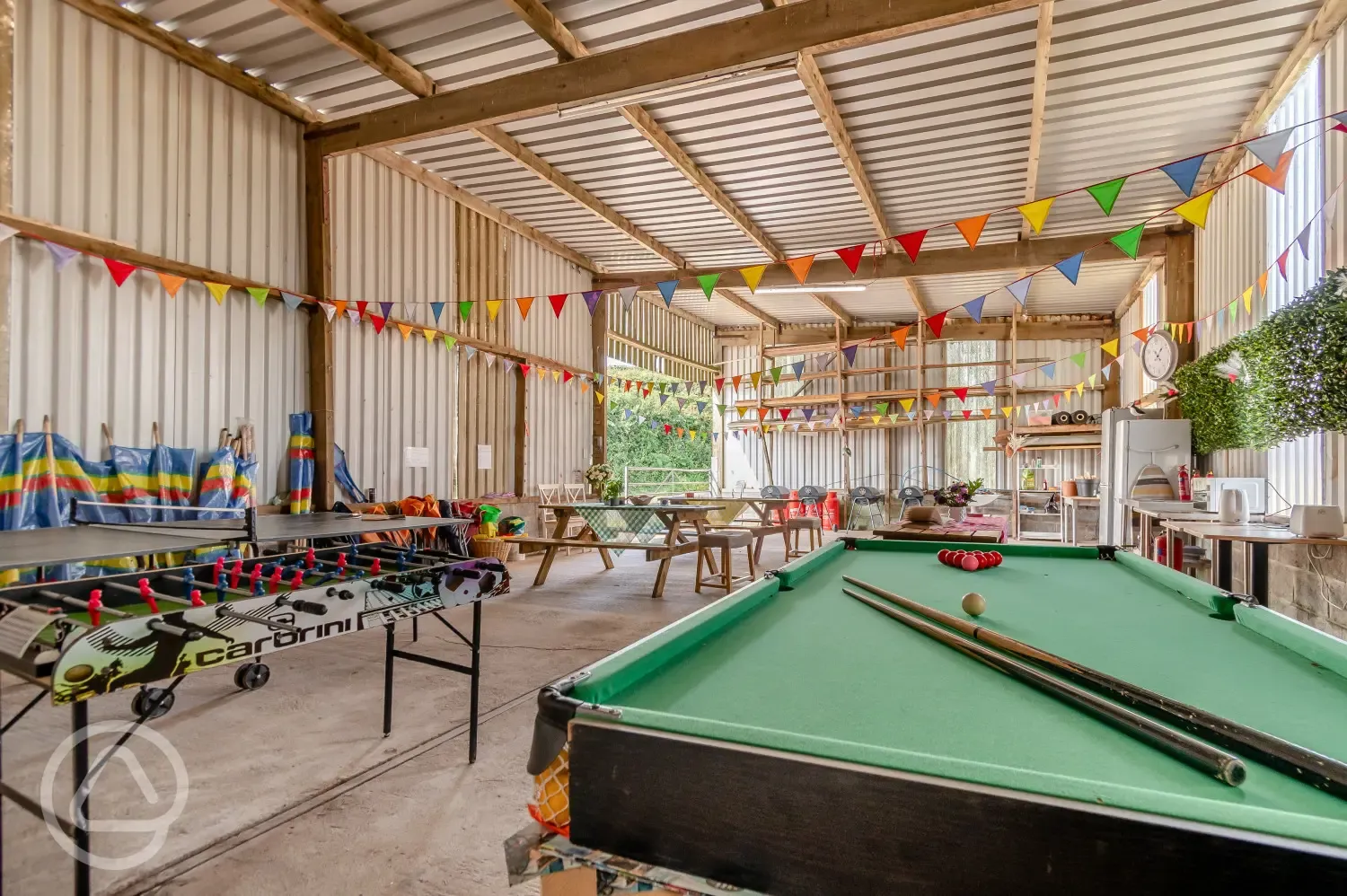 Games room and communal area