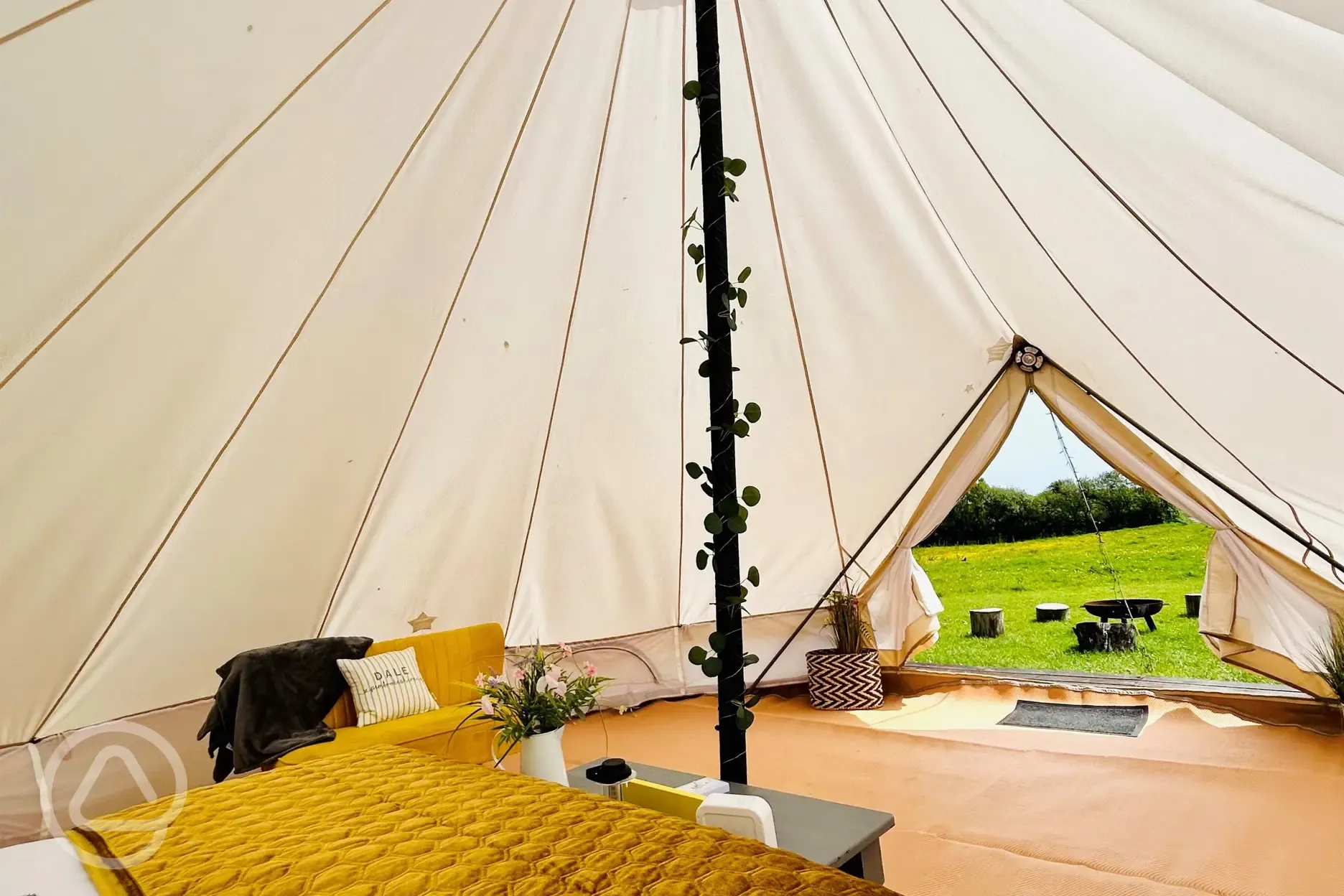 Bell tent interior