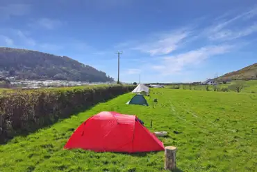 Camping field with non electric grass pitches