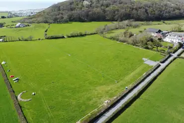 Aerial of Nantcellan Barns
