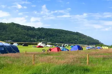 Camping field with non electric grass pitches