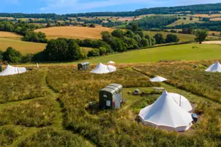 Rockfield Glamping, Monmouth, Monmouthshire (11 miles)