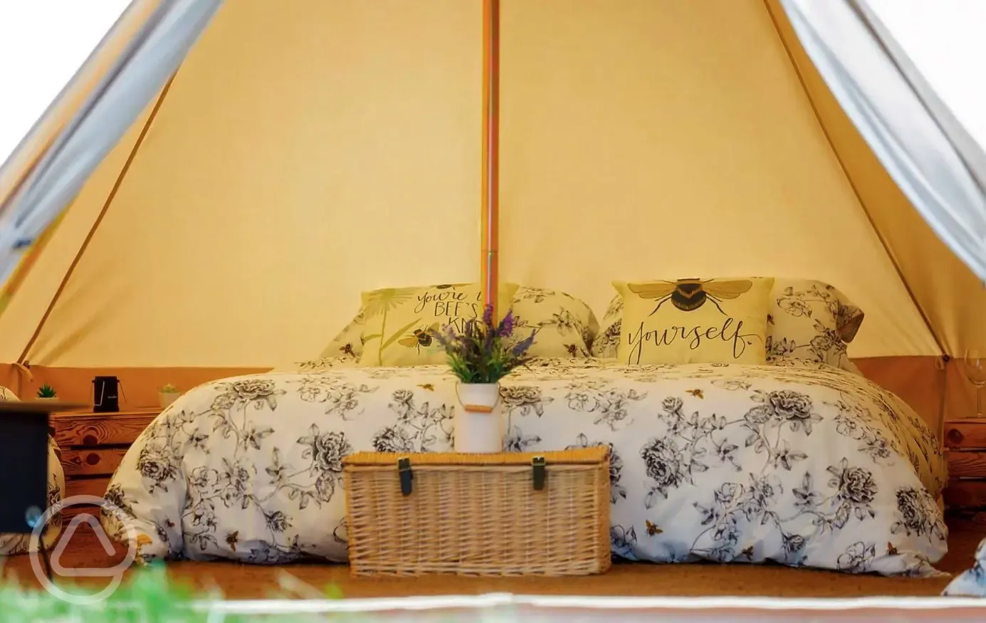 Bell tent double bed