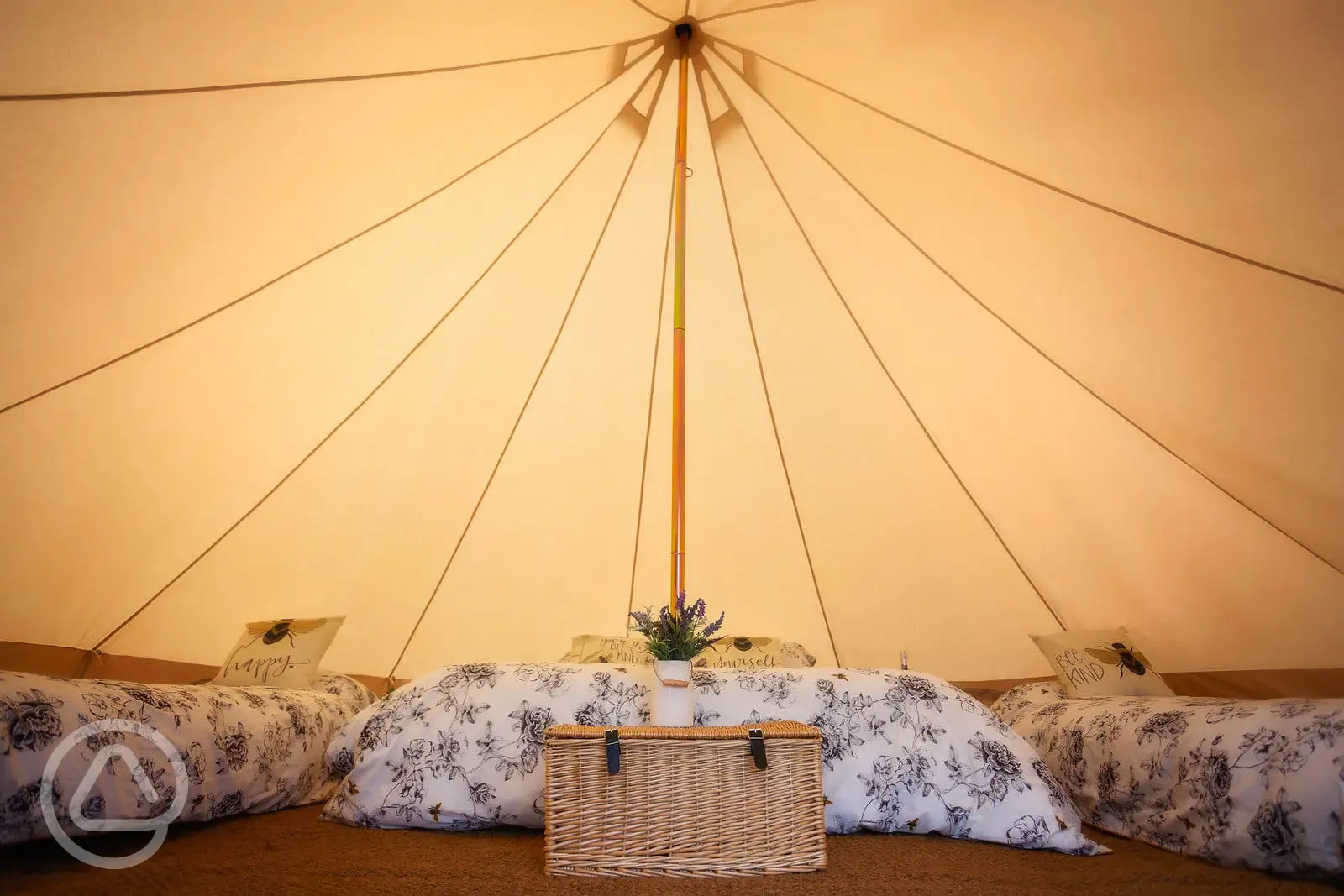 Bell tent interior