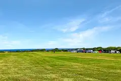 Non electric grass pitches and sea views