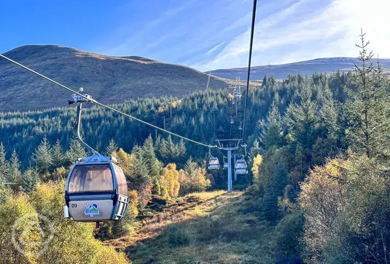 Access to the UK's only mountain gondola up to Aonach Mòr