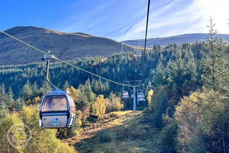 Access to the UK's only mountain gondola up to Aonach Mòr